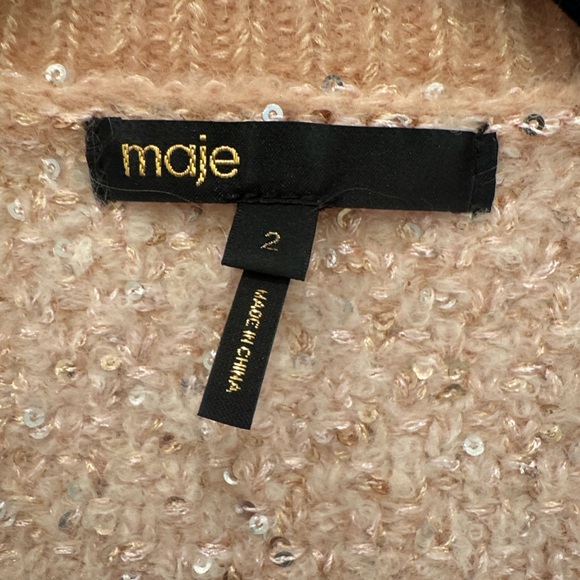 Maje Pink Cardigan Sweater - Picture 5 of 6